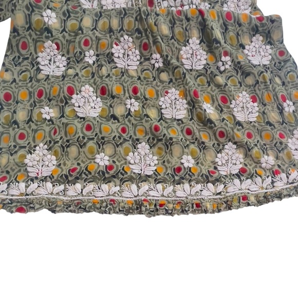 Boho Floral
Embroidered Tunic
Top | Olive Green
Multicolor | Peasant
Style M/L - Picture 7 of 9